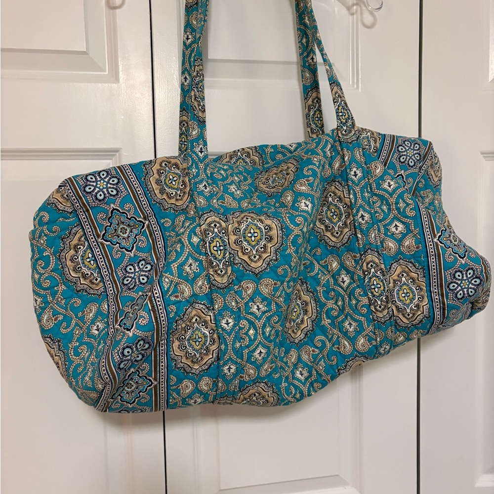 Vera Bradley Teal Patterned Travel Tote